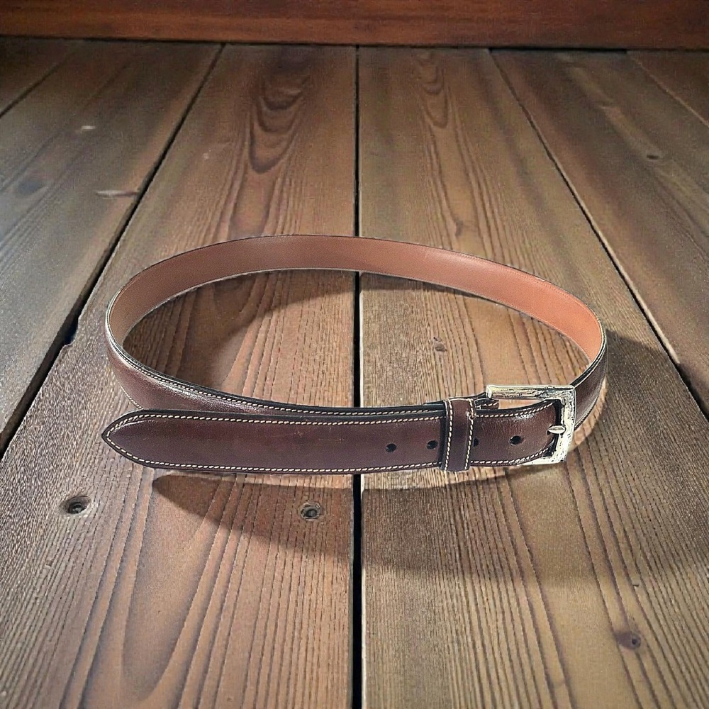 Brooks Brothers Brown Leather Belt size 38